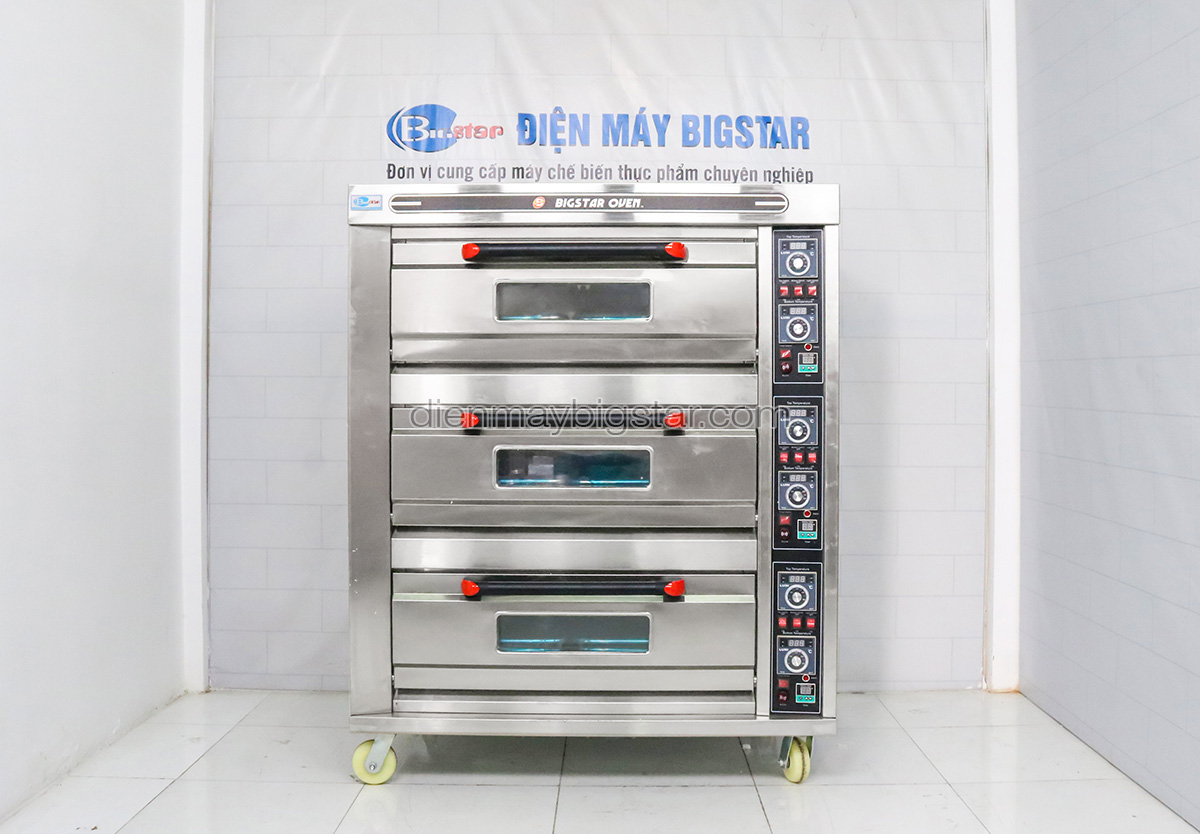 lo nuong dung dien pizza 3 tang 6 khay bigstar t 4