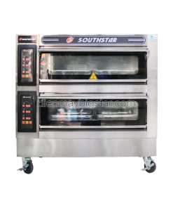 Lò nướng bánh 2 tầng 4 khay dùng điện bảng điện tử