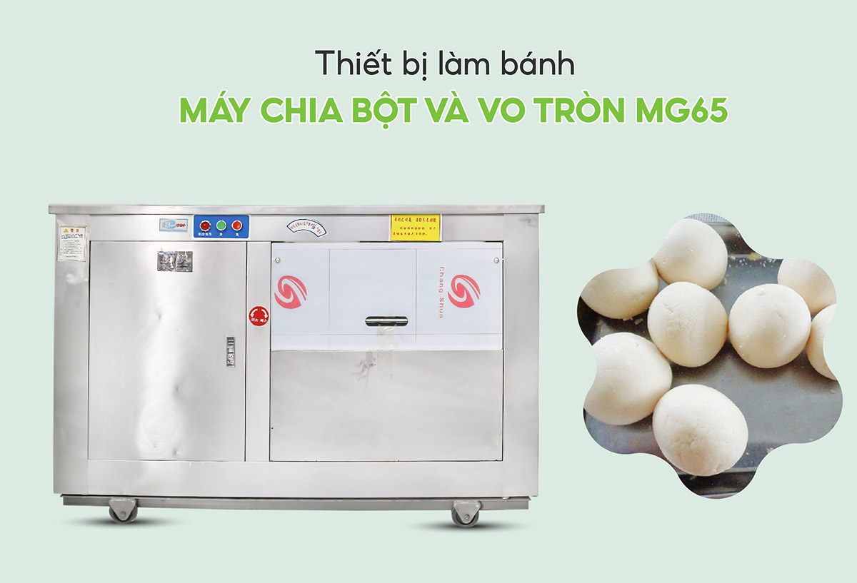 Máy chia bột làm bánh vo tròn tự động 19 may chia bot va vo tron mg65 t 1