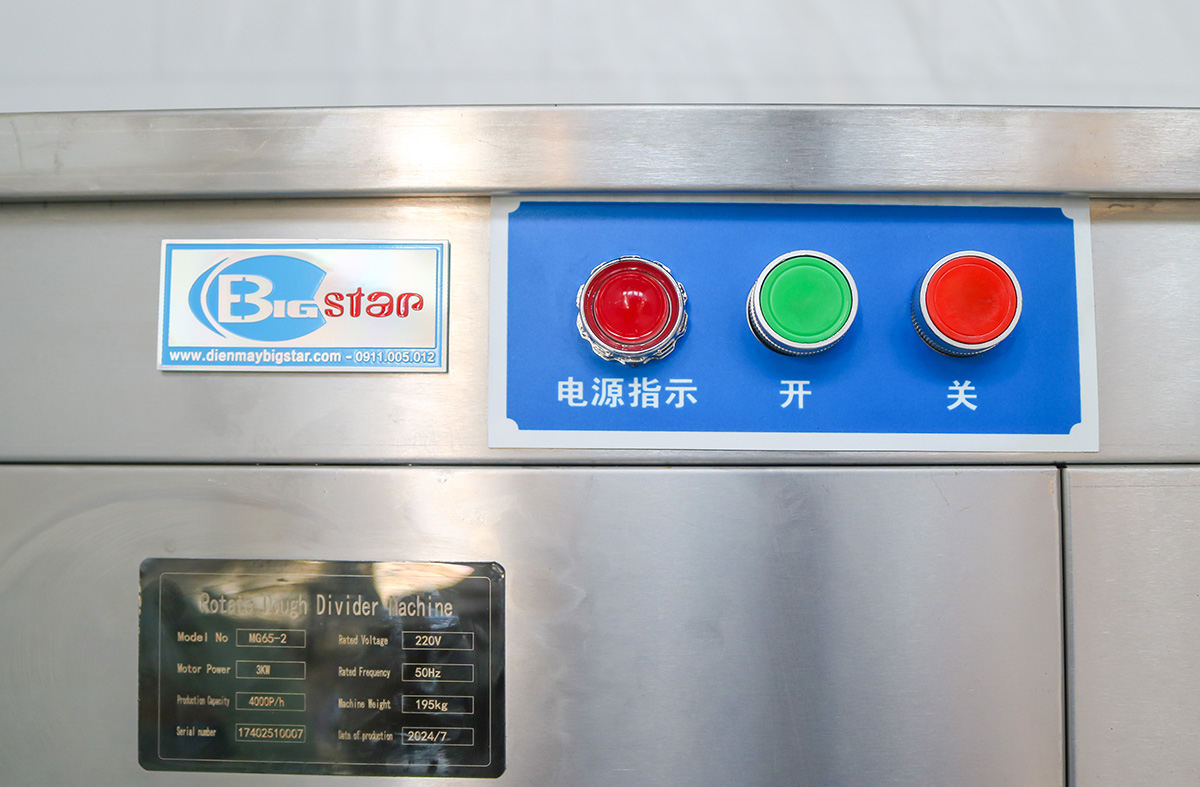 Máy chia bột làm bánh vo tròn tự động 18 may chia bot va vo tron mg65 t 6