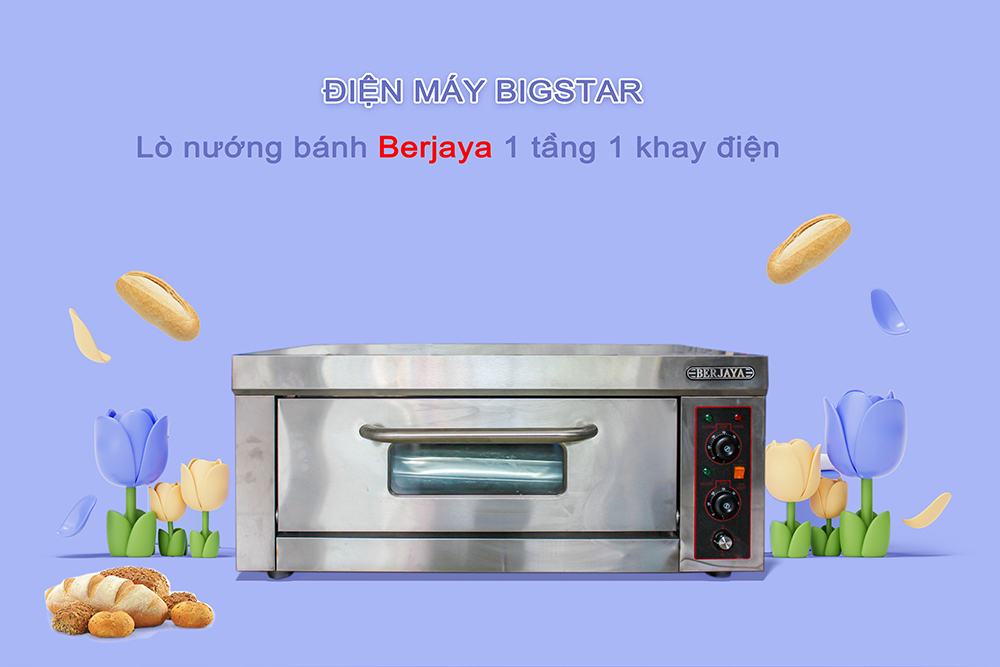 Lò nướng bánh Berjaya 1 tầng 1 khay điện
