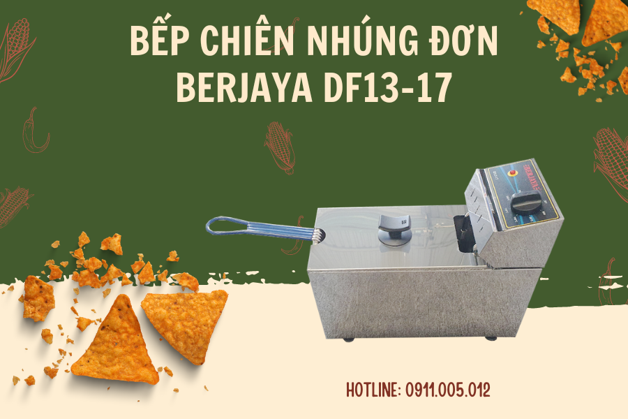 Bếp chiên nhúng đơn Berjaya DF13-17