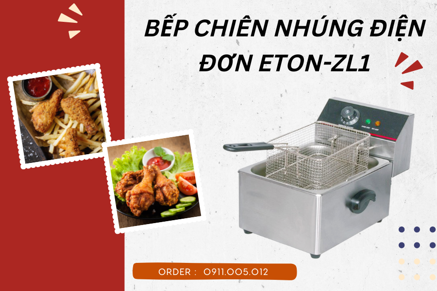 Bếp chiên nhúng điện đơn ETON-ZL1