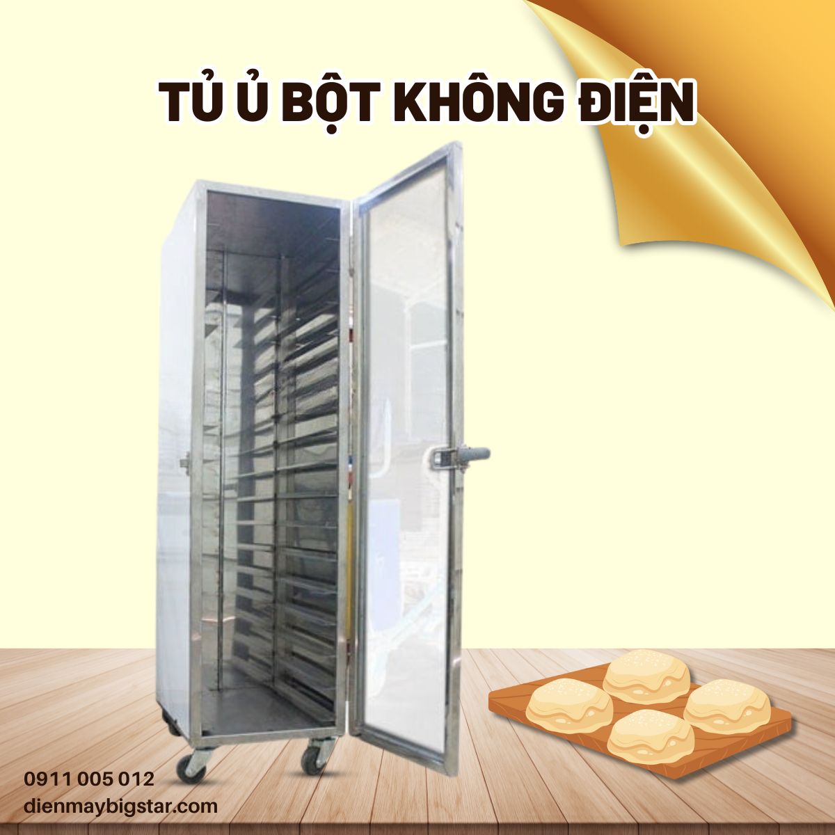 Tủ ủ bột không điện