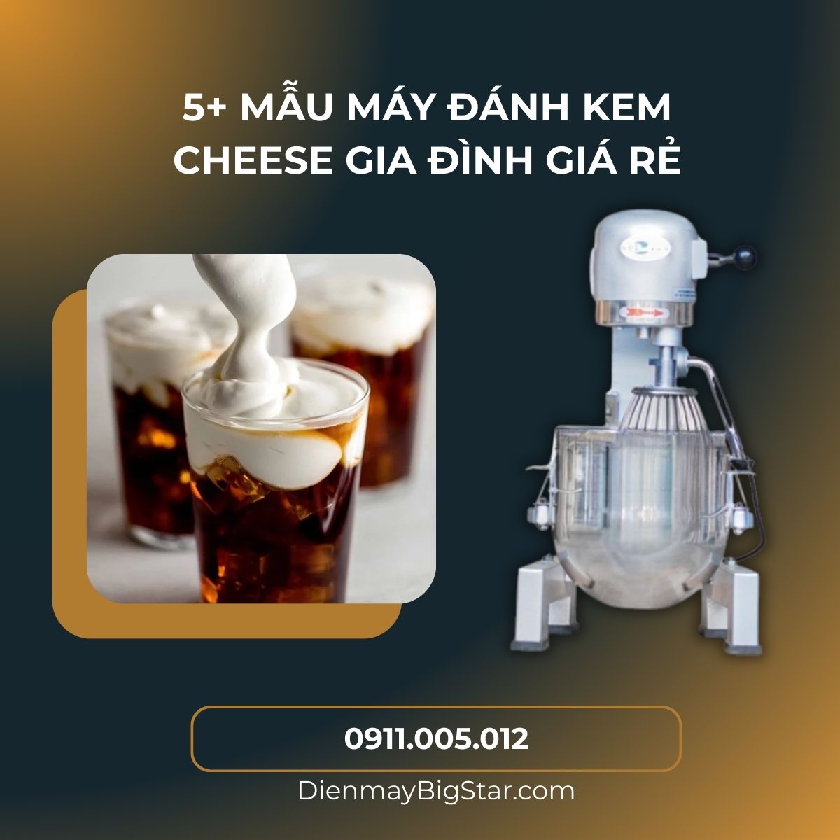 máy đánh kem cheese