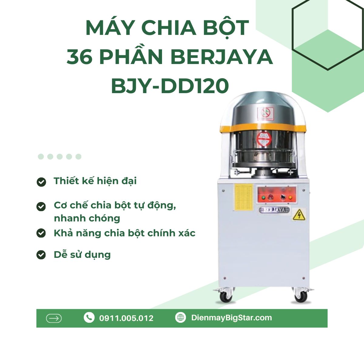 Máy chia bột 36 phần Berjaya BJY-DD120