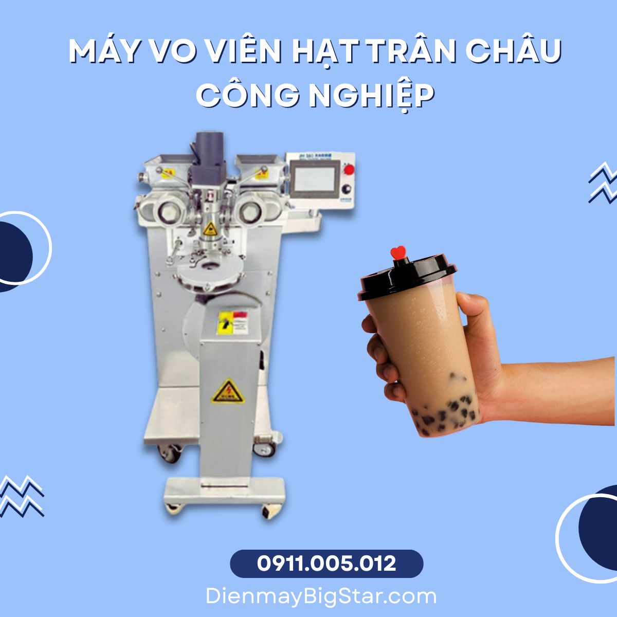 Máy vo viên hạt trân châu công nghiệp