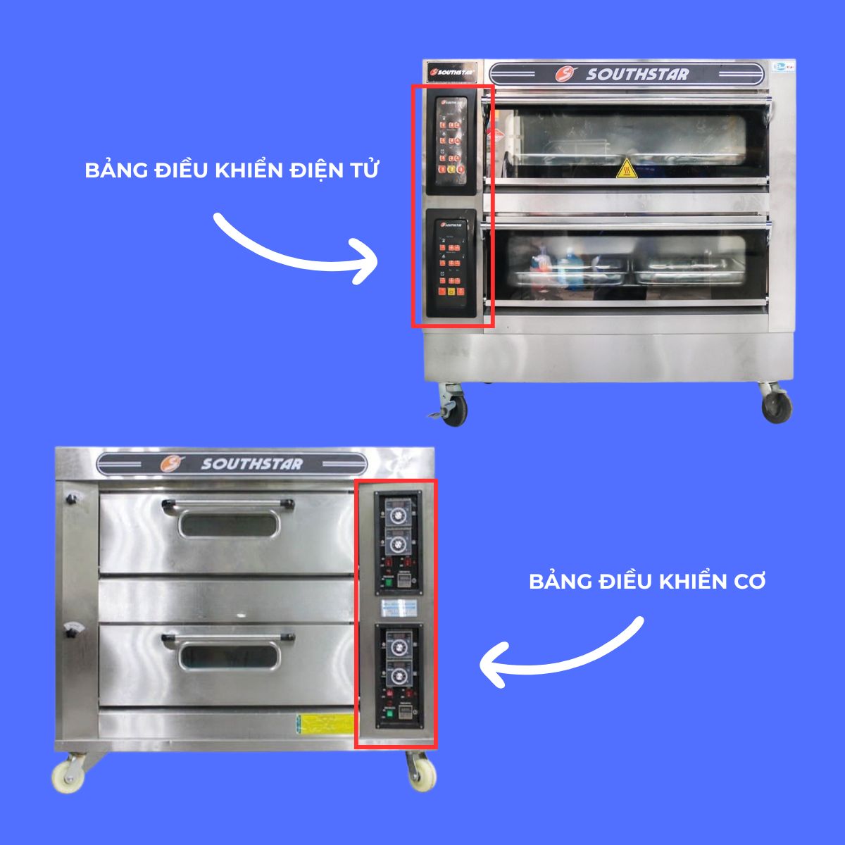 lò nướng bánh dùng điện 2 tầng 4 khay