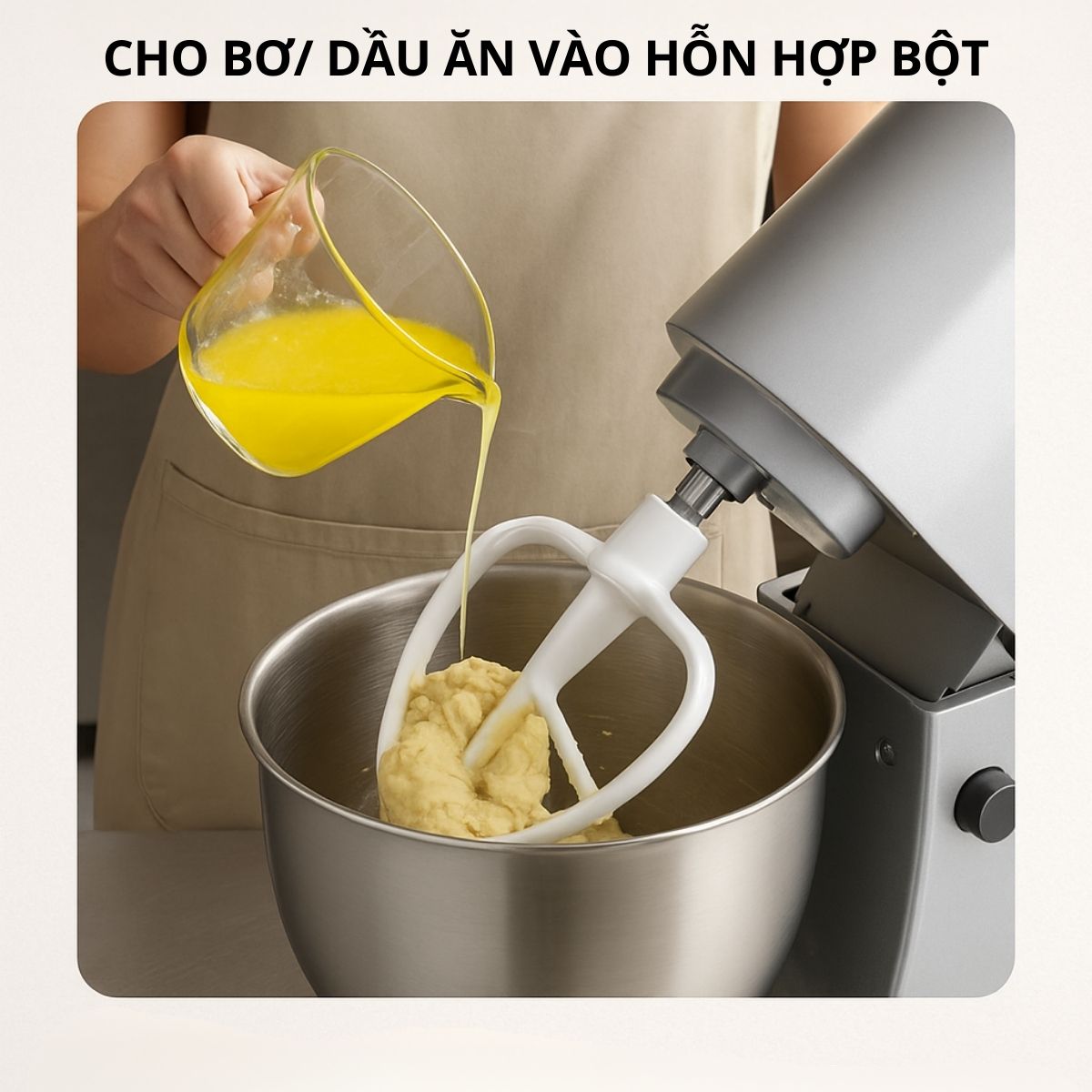 lưu ý khi trộn bột mì bằng máy trộn bột
