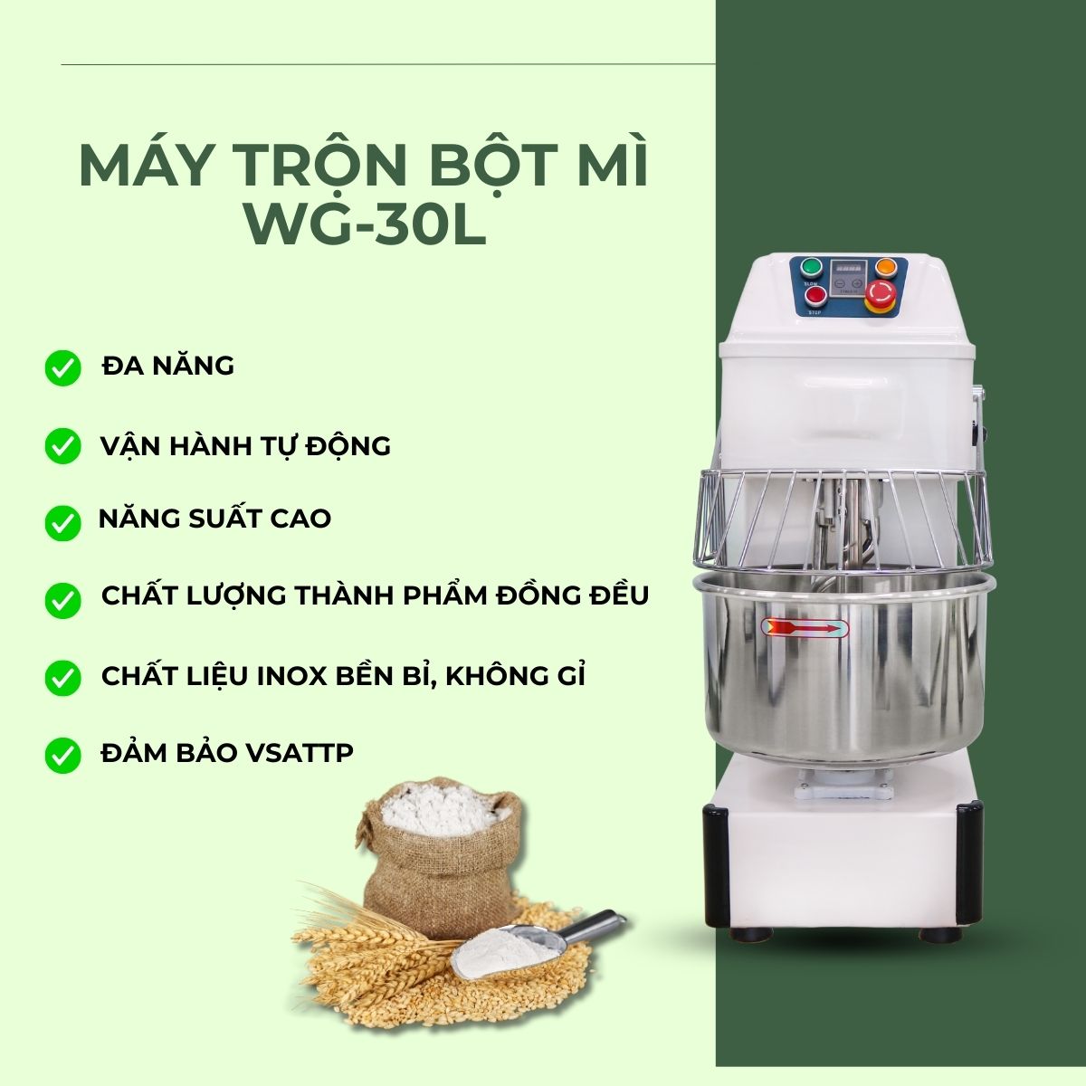Máy trộn bột mì WG-30L