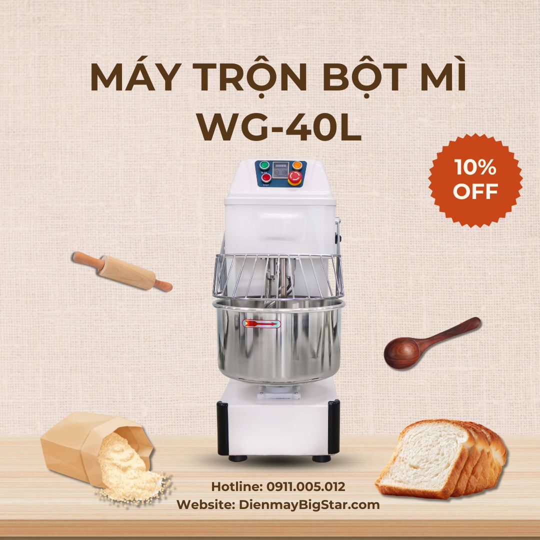 máy trộn bột mì WG-40l