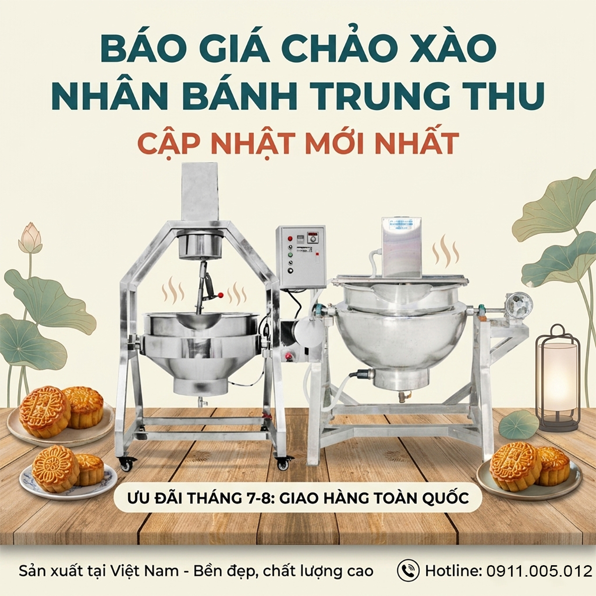 bao gia chao xao nhan banh trung thu moi nhat